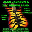 Alan Jackson Guitar TAB Lesson CD 379 TABS 67 BTs + MEGA BONUS Zac Brown Band