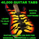 40,000+ Guitar & Bass TABS Lesson CD All Genres 804 Backing Tracks + MEGA BONUS
