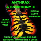 Anthrax Guitar TAB Lesson CD 503 TABS 45 Backing Tracks + MEGA BONUS Symphony X