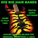 80 Big Hair 80s Rock Bands Guitar & Bass TAB Lesson CD 2524 TABS 139 BTs + BONUS