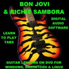 Bon Jovi Guitar TAB Lesson CD 846 TABS 74 Backing Tracks + BONUS Richie Sambora