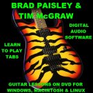 Brad Paisley Guitar TAB Lesson CD 534 TABS 86 Backing Tracks + BONUS Tim McGraw