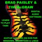 Brad Paisley Guitar TAB Lesson CD 534 TABS 86 Backing Tracks + BONUS Tim McGraw
