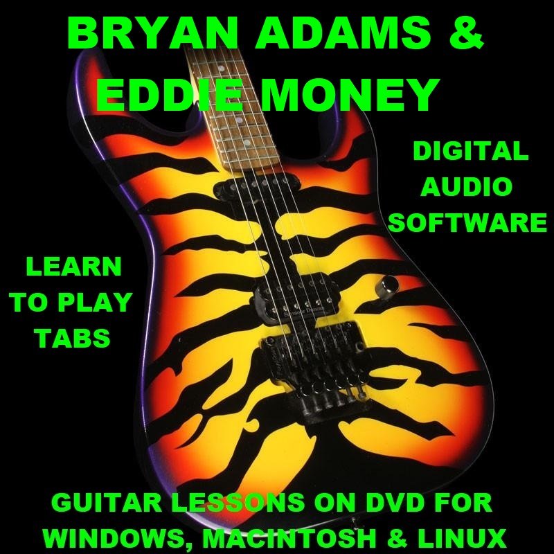 Bryan Adams Guitar TAB Lesson CD 420 TABS 51 Backing Tracks + BONUS Eddie Money