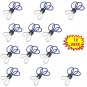 Bungee Net Cord Blue with Carabiners Hooks 12 Pcs 36", Bungee-O Net Free Ring HUB (O66361-2)