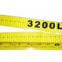 2 Pack- 1" x 3' - 1 Ply Endless Yellow Round Lifting Sling - Polyester Sling (C1150-2)