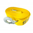 2 in X 15 ft Premium Tow Strap Heavy Duty with Safety Hooks, Durable, Velcro. (C12152)