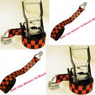 2-Pack 1.5 in. x 15 ft. Ratchet Motorcycle Tie Down Racing Strap, Moving Appliance Lawn (U1007)