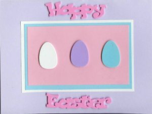 Happy Easter Eggs Card