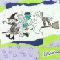 Neon Halloween Gang Card