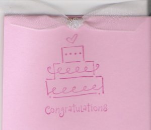 Wedding Cake Congratulations Card