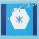 Glittery Snowflake Gift Tag Card