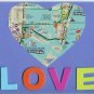 Map Heart Love Card