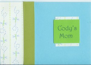 Personalized Dragonfly Card for Mom