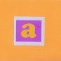 Custom Initial "A" Card-Orange