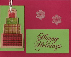 Presents Happy Holidays Card