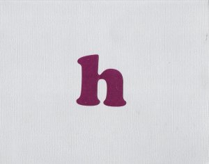 Initial "H" Card-Lavendar & Violet