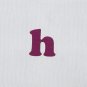 Initial "H" Card-Lavendar & Violet