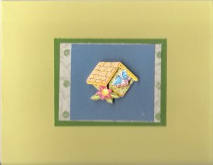 Yellow Birdhouse Card