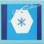 12 Glittery Snowflake Gift Tag Cards