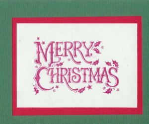 6 Merry Christmas Cards