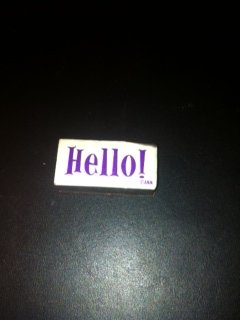 Hello! Foam Stamp