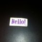 Hello! Foam Stamp