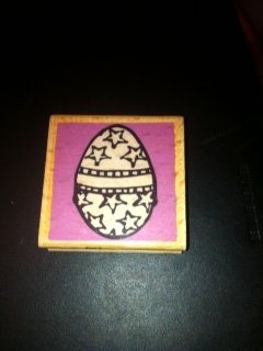 Easter Egg Rubber Stamp