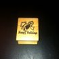 Happy Holidays Bell Rubber Stamp