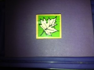 Fall Leaf Rubber Stamp
