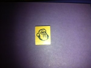 Santa Rubber Stamp