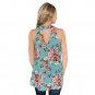 Sleeveless back cutout floral top