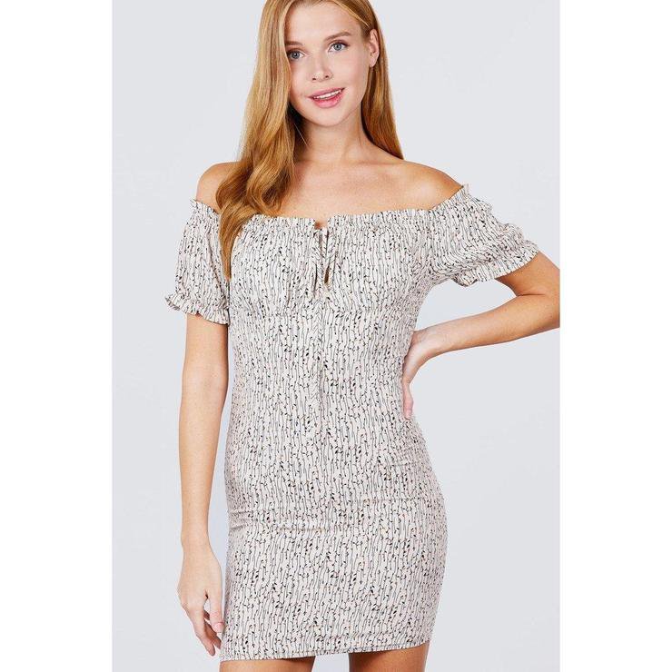 Off The Shoulder Mini Dress