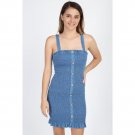 Denim mini dress