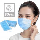 50Pcs Polypropylene Masks,Disposable 3-Ply Face Mask,Disposable Earloop Mouth Face Mask