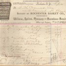 Vintage Letterhead - Willow, Splint, Rattan-Bamboo Baskets 1893 p-1192