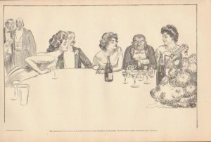 Vintage Art Print The Gibson Girl-Mrs. Katcham Prides Herself - Circa 1907-G-17