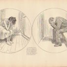 Vintage Art Print The Gibson Girl-A Crooked Tale- Circa 1907 --G-19