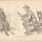 Vintage Art Print The Gibson Girl-Studies In Expression- Circa 1907 --G-21