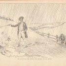 Vintage Art Print The Gibson Girl - The Enthusiast  Circa 1907 --G-27