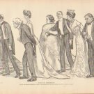 Vintage Art Print The Gibson Girl - Sudy In Expression Circa 1907 --G-29