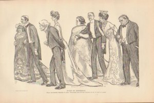 Vintage Art Print The Gibson Girl - Sudy In Expression Circa 1907 --G-29