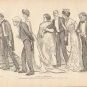 Vintage Art Print The Gibson Girl - Sudy In Expression Circa 1907 --G-29