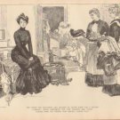 Vintage Art Print The Gibson Girl - She Longs For Seclusion Circa 1907 --G-31