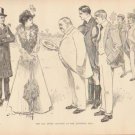 Vintage Art Print The Gibson Girl - She Goes Into Colors Circa 1907 --G-33