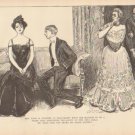 Vintage Art Print The Gibson Girl-Mrs. Diggs Circa 1907 --G-15