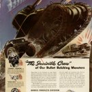 1942 Bendix Aviation Invisible Crew Bullet Belching Monsters Print Ad-tva60