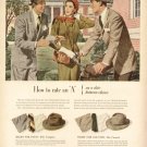 1940s Stetson Hats for Men-Women- Bike-Friends Advertising Print Ad - tva1494