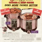 1954 Sunbeam Cooker and Deep Fryer  Advertising Print Ad -tva2349