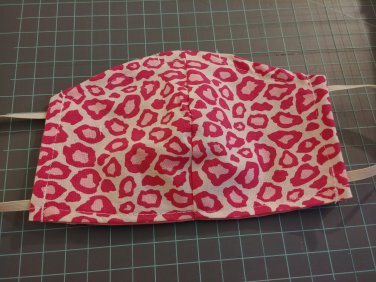 Pink leopard Adult Face Mask/ Washable / Reusable Cotton Mask / Protectant Mask/ Dust Mask